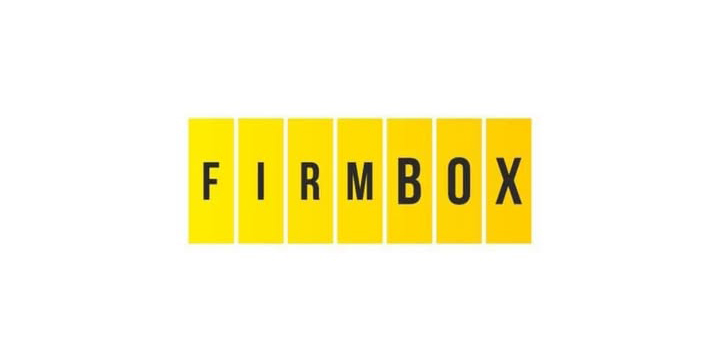 Logo Firmbox - výrazný žltý dizajn