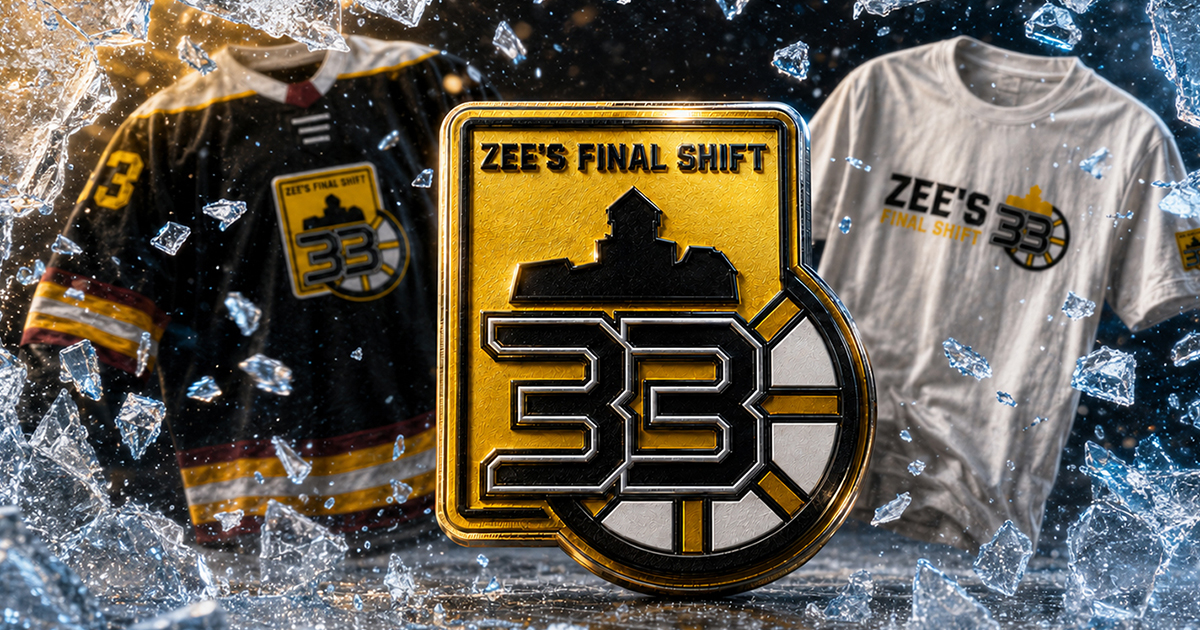 Oficiálny merch Zee's Final Shift - dres, tričko a odznak s číslom 33